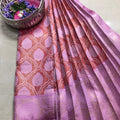 Elevate your bridal ensemble with this exquisite Semi Kanchi saree