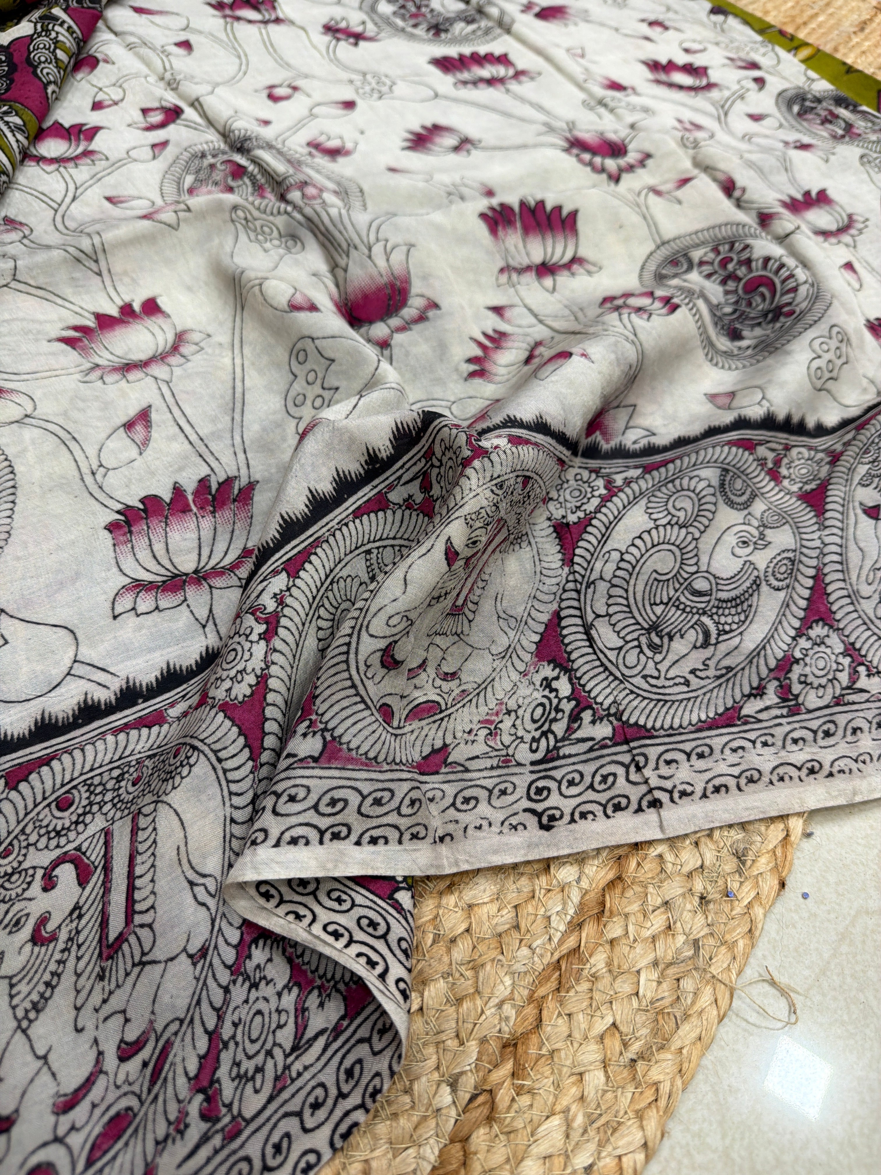 Kalamkari silk saree