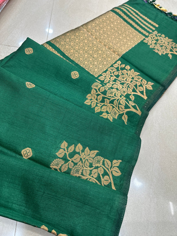 Viscose mix silk saree