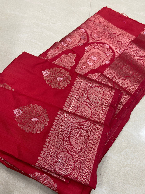 Viscose mix silk saree