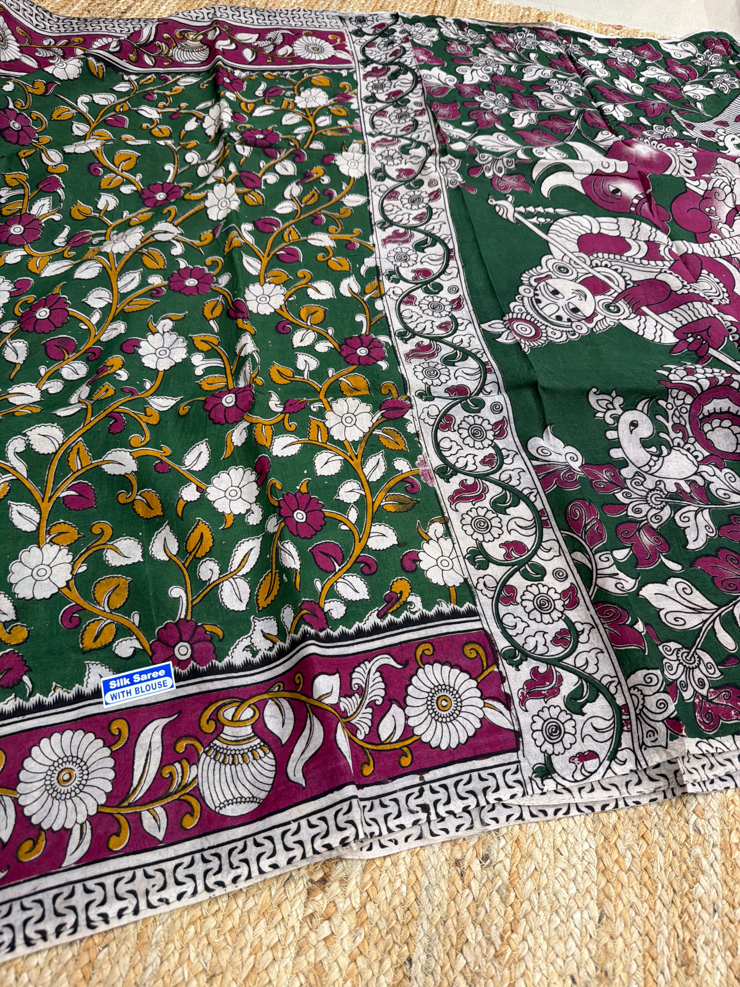 Kalamkari silk saree