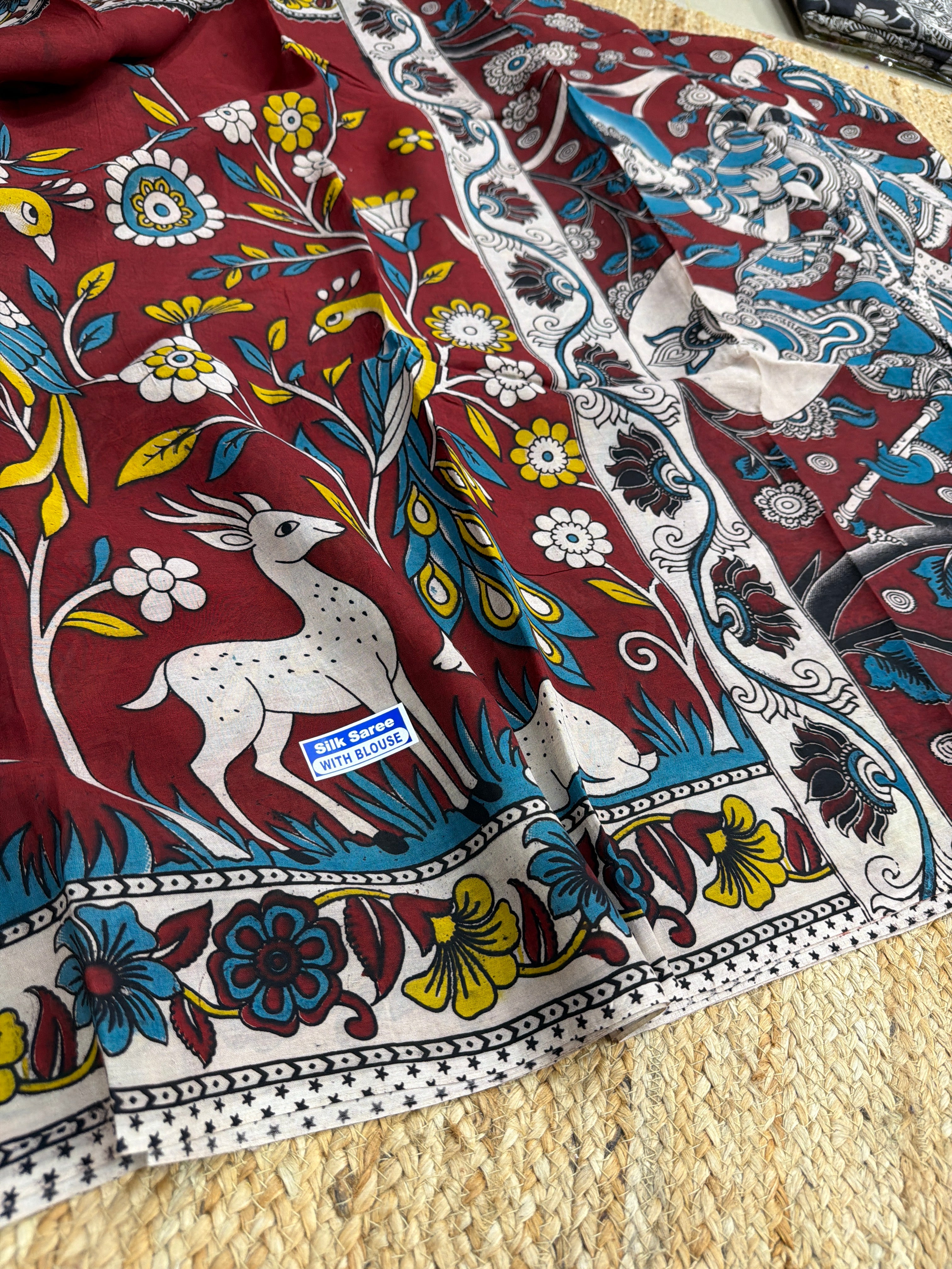 Kalamkari silk saree