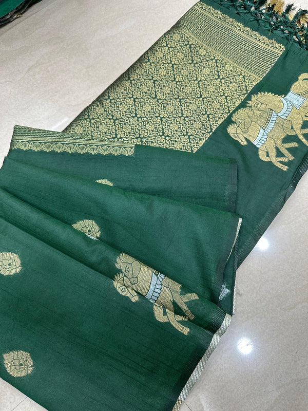 Viscose mix silk saree