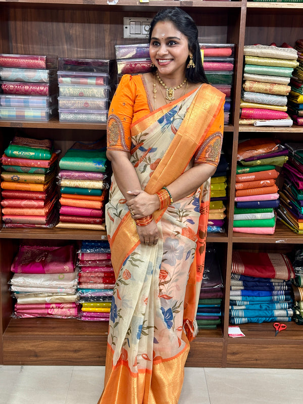 Tissue digital hand block print -BDP40(10 days pre booking )