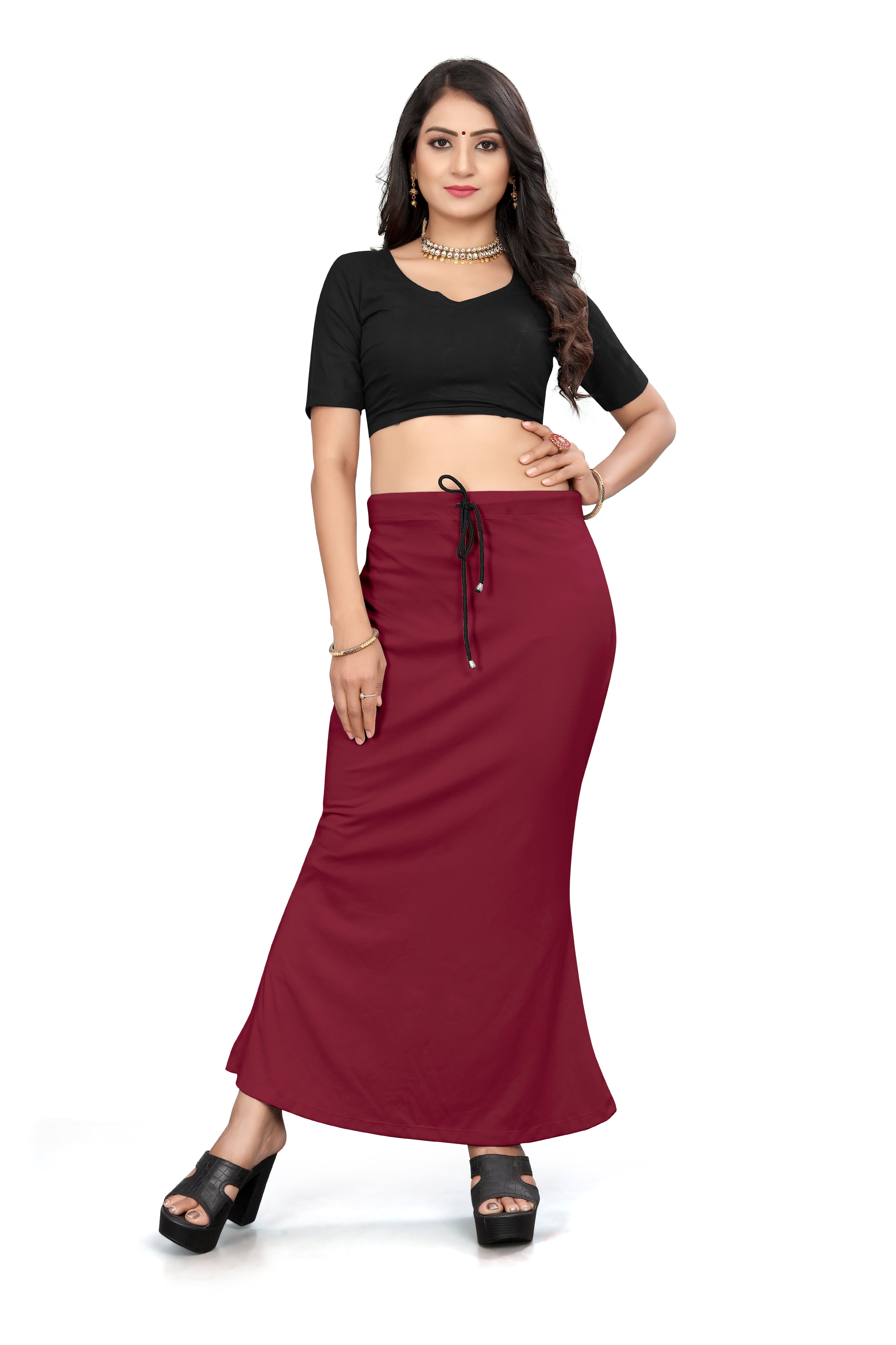 Women Saree Shapewear With Side Slits in Inclusive Sizes