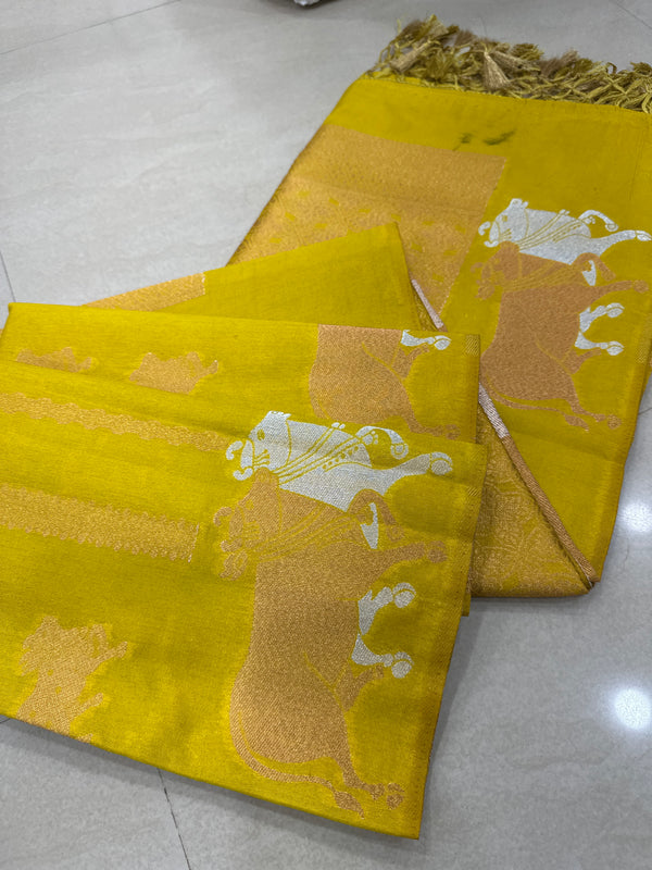 Viscose mix silk saree