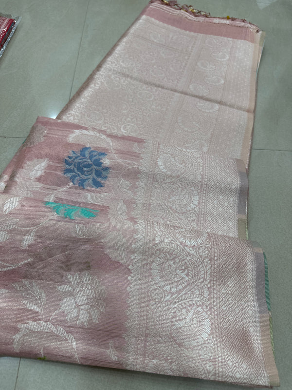Viscose mix silk saree