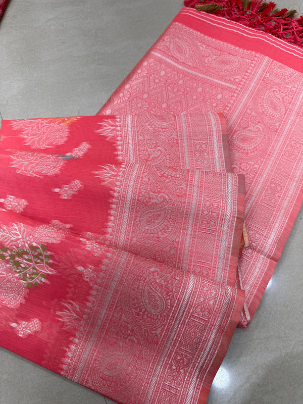 Viscose mix silk saree