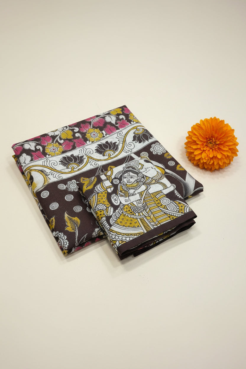 Kalamkari silk saree