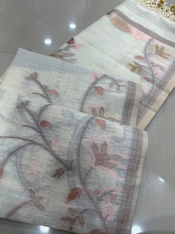 Viscose mix silk saree