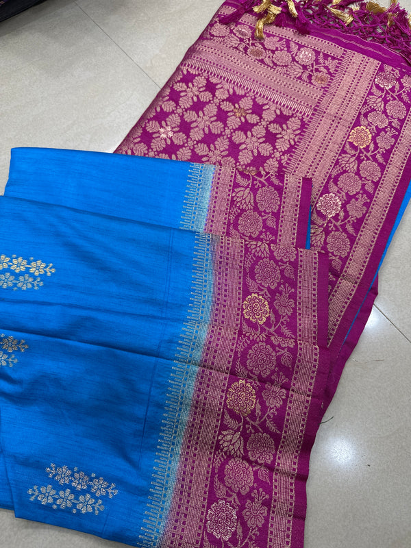 Viscose mix silk saree