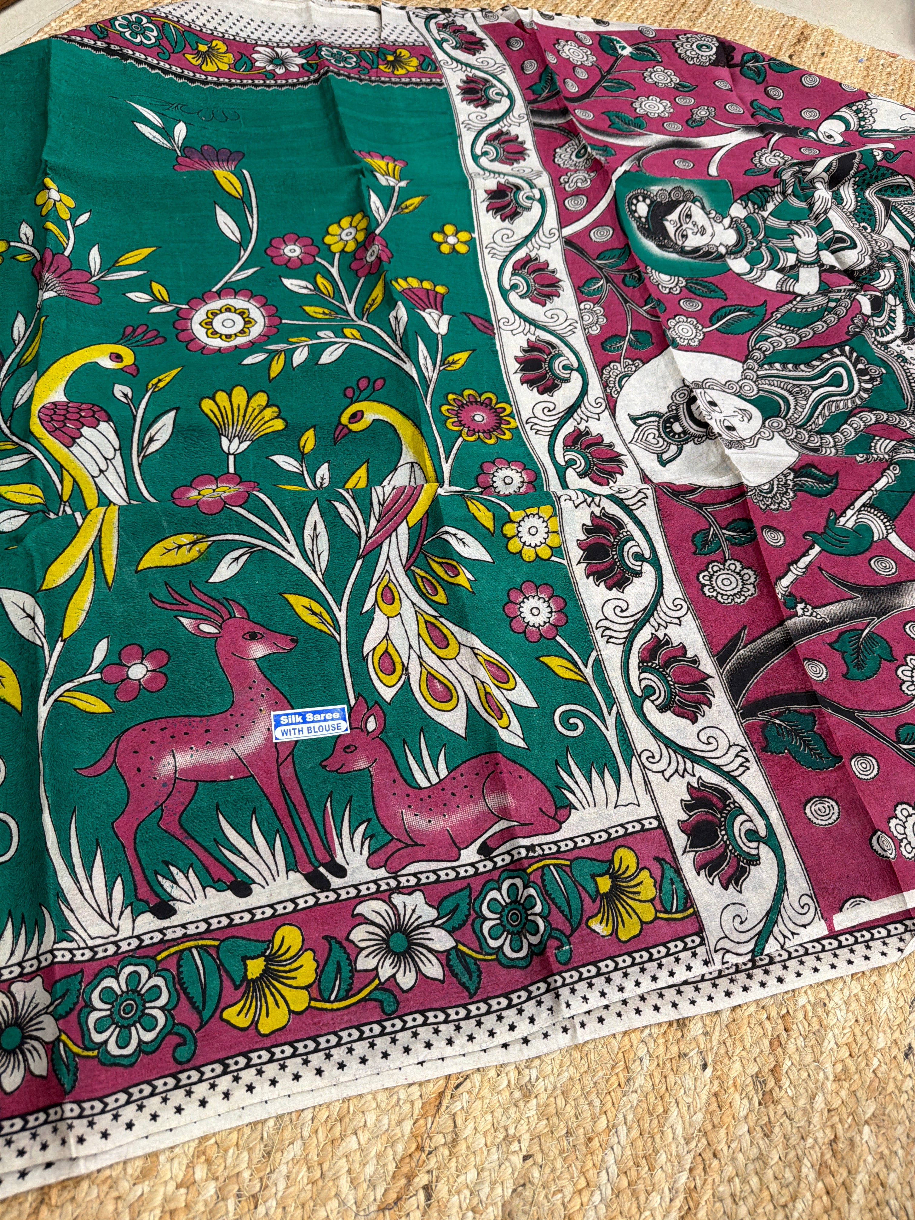 Kalamkari silk saree