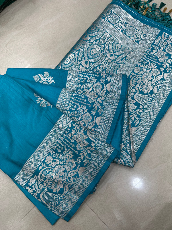 Viscose mix silk saree