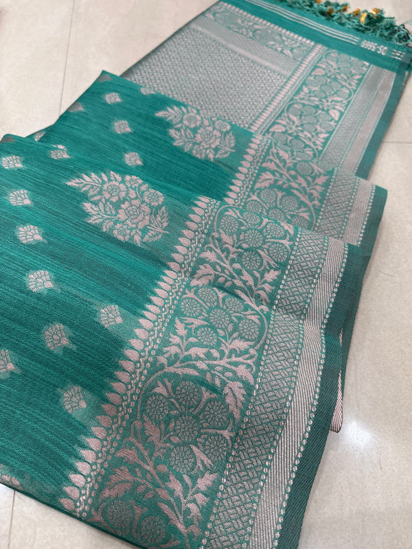 Viscose mix silk saree