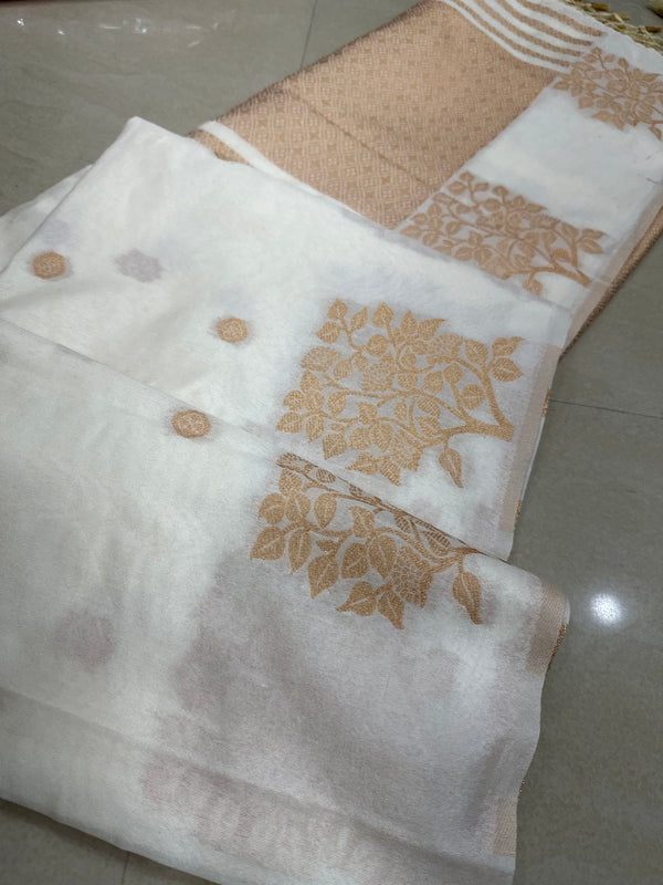 Viscose mix silk saree