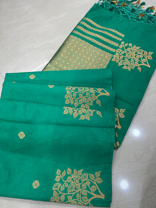 Viscose mix silk saree