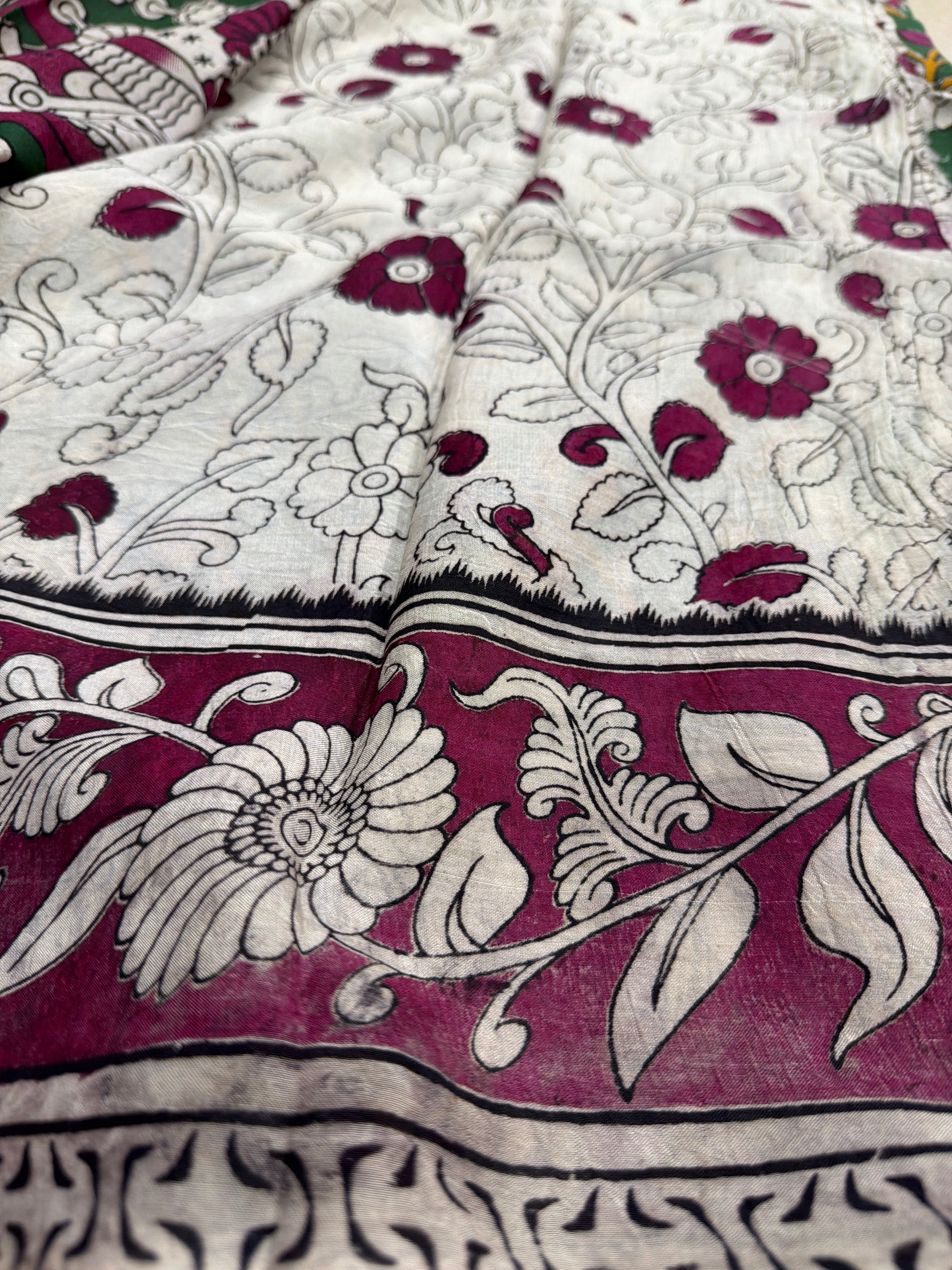 Kalamkari silk saree