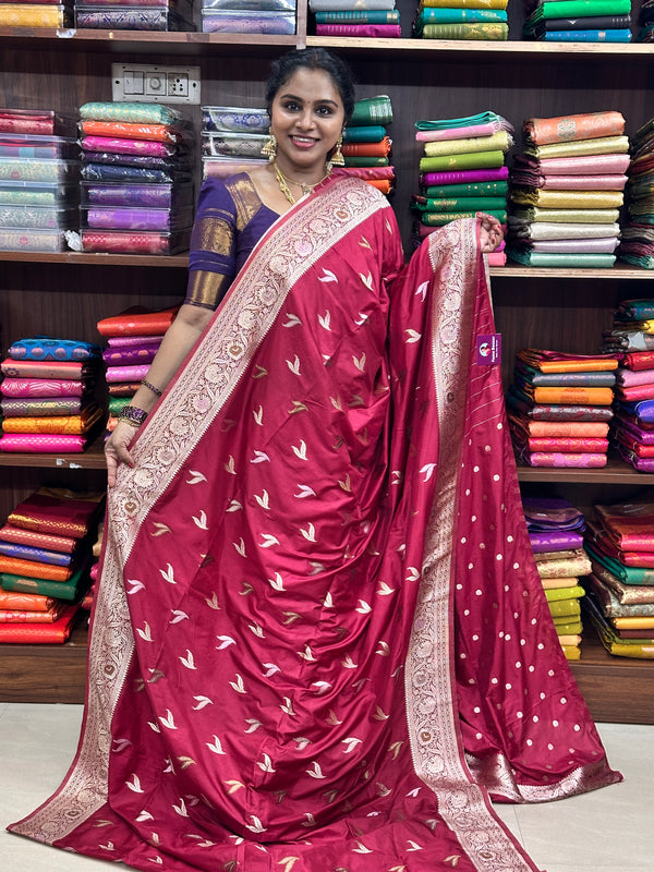 Banarasi Katan silk saree-￼ BSKS24