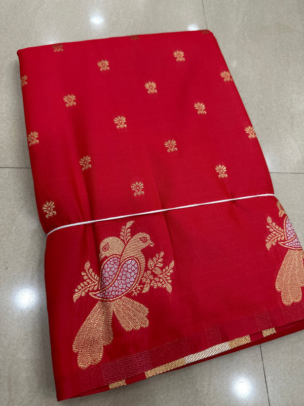 Viscose mix silk saree