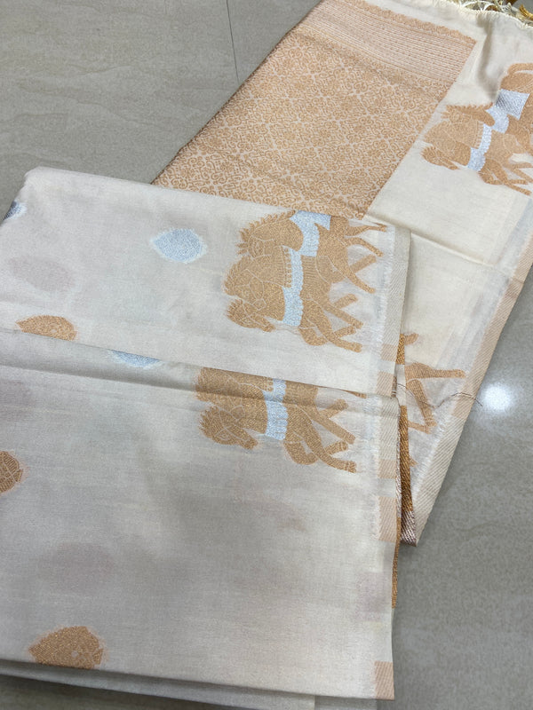 Viscose mix silk saree