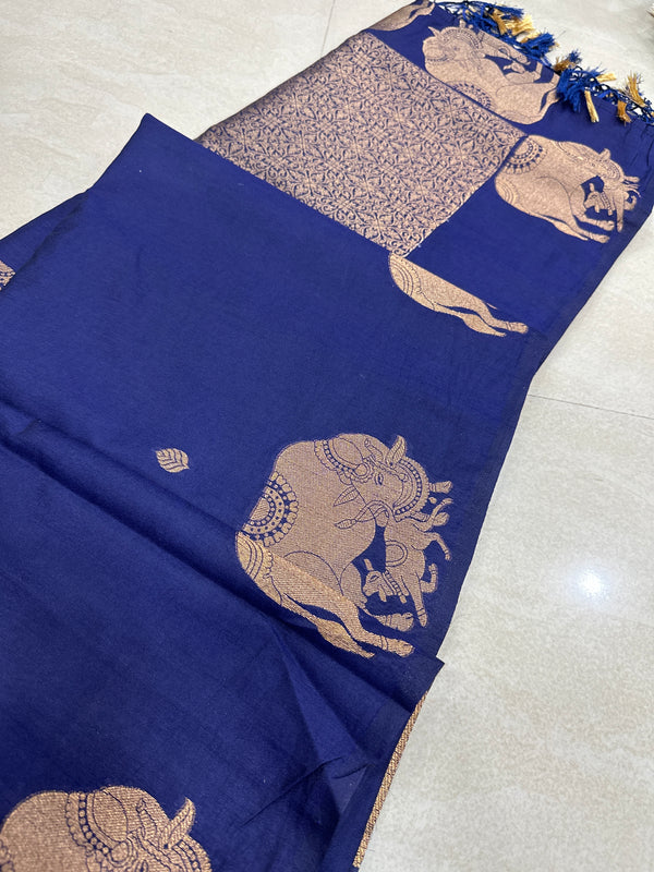 Viscose mix silk saree