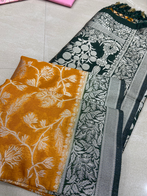 Viscose mix silk saree