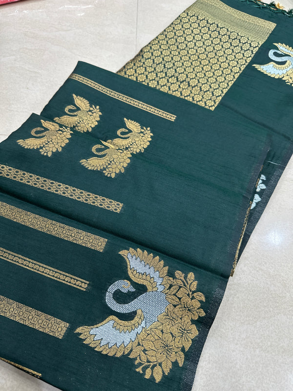 Viscose mix silk saree