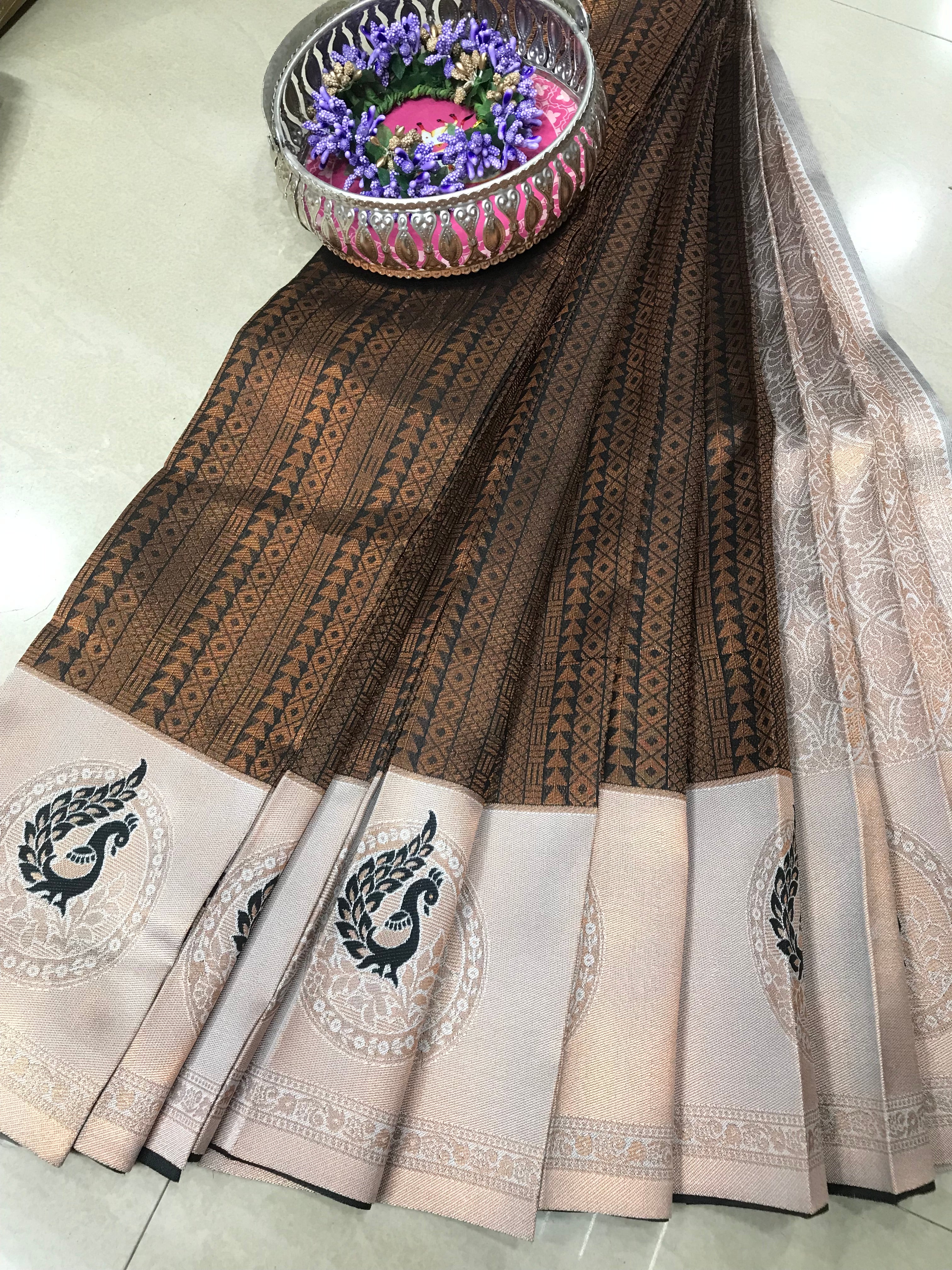 Bridal Glow Semi Kanchi Soft Silk Saree with Timeless Elegance