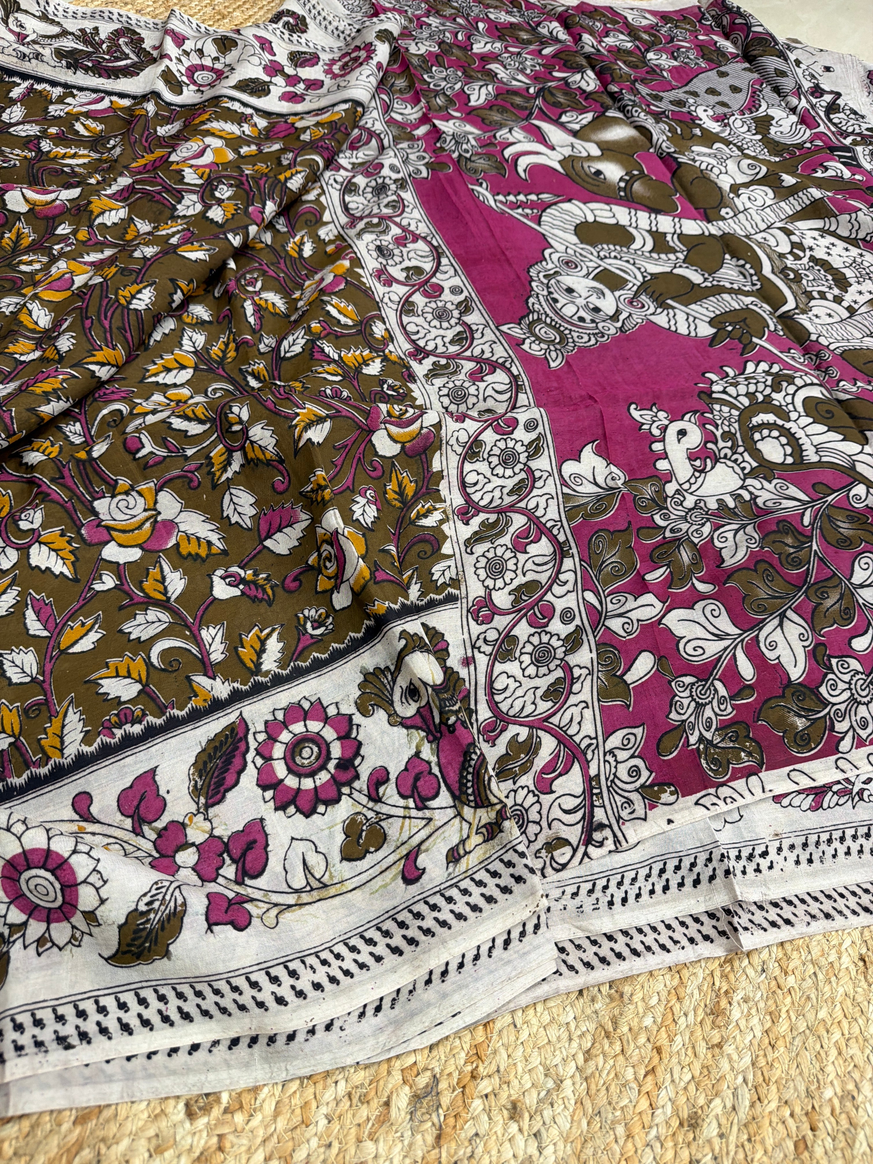 Kalamkari silk saree