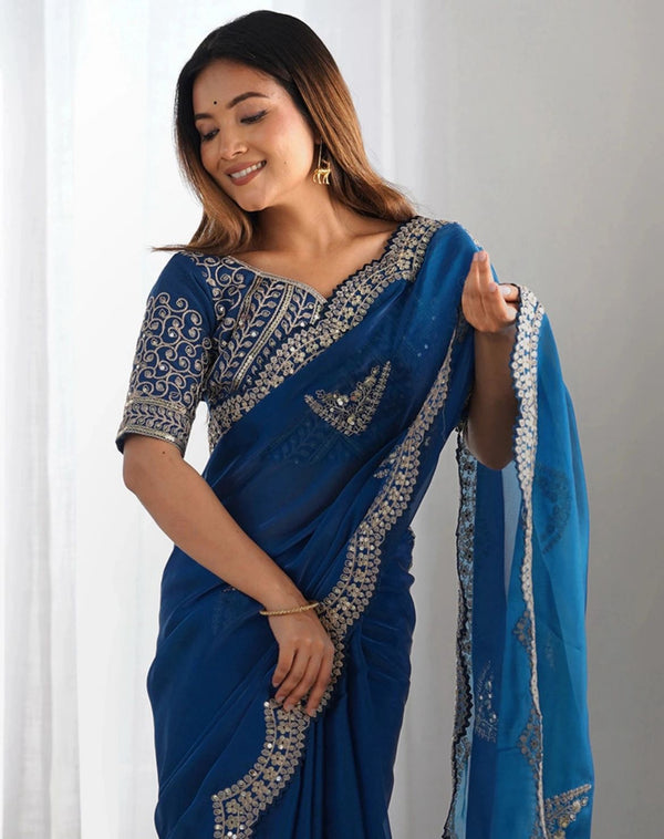 Soft Organza Party Wear Saree