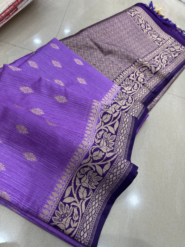 Viscose mix silk saree