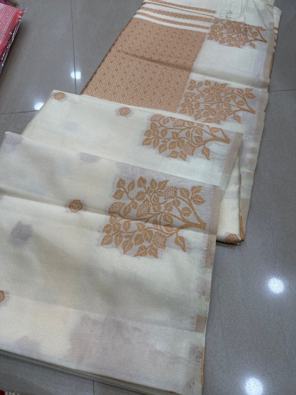 Viscose mix silk saree