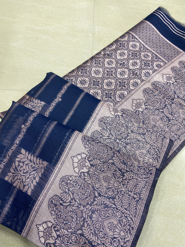 Viscose mix silk saree