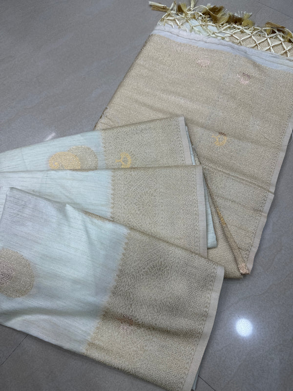 Viscose mix silk saree