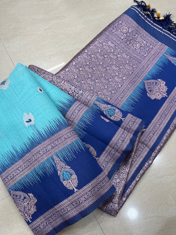 Viscose mix silk saree