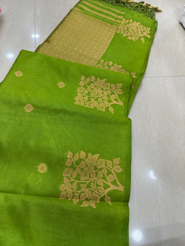 Viscose mix silk saree
