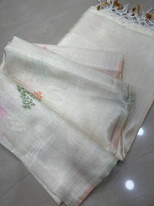 Viscose mix silk saree