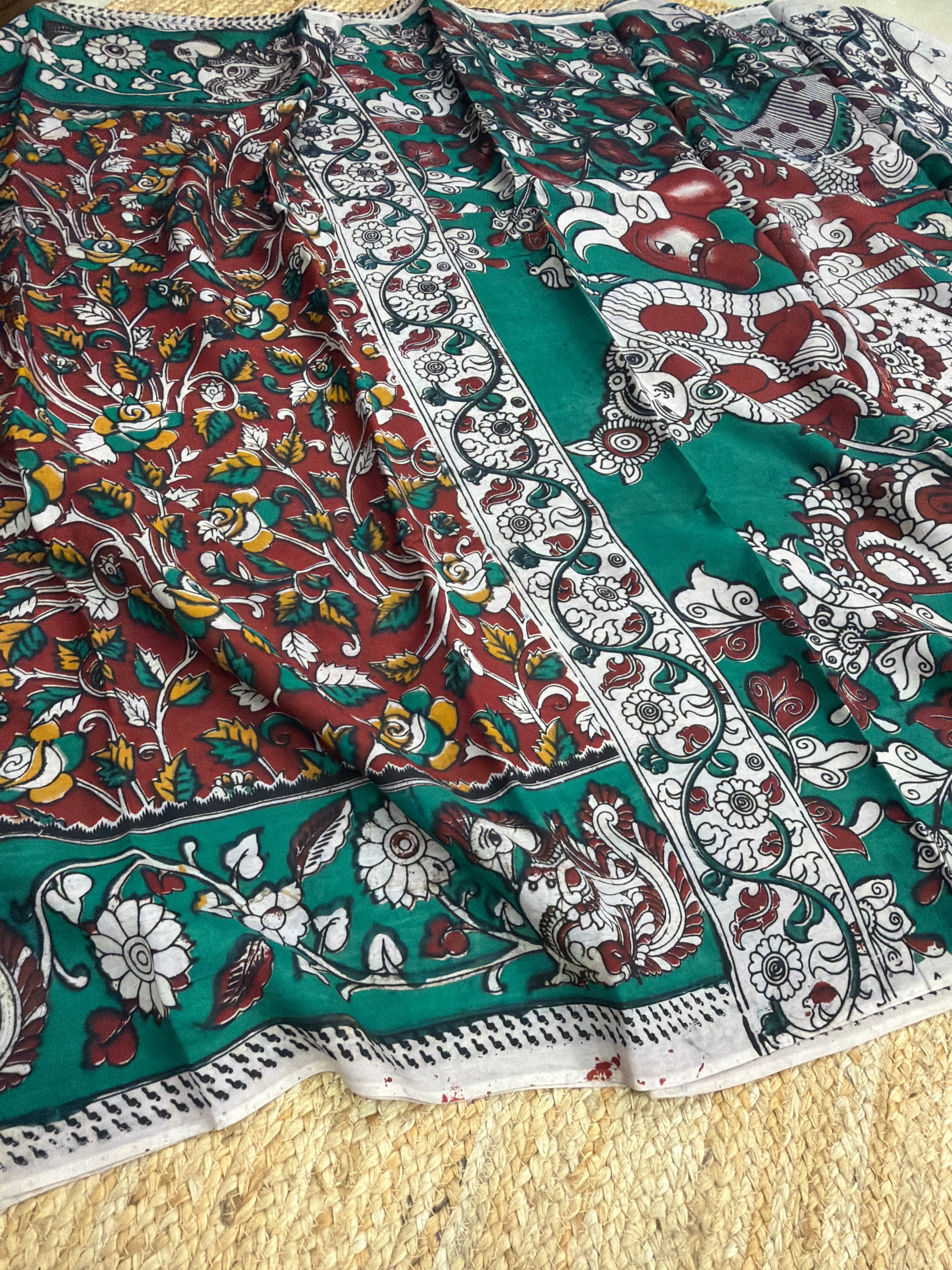 Kalamkari silk saree