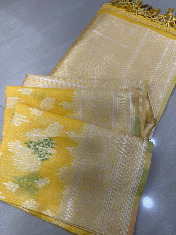Viscose mix silk saree