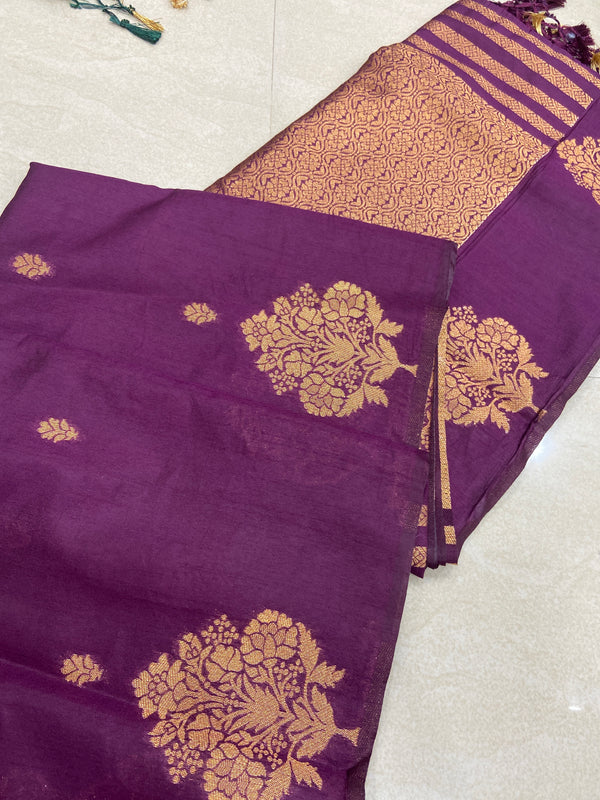 Viscose mix silk saree