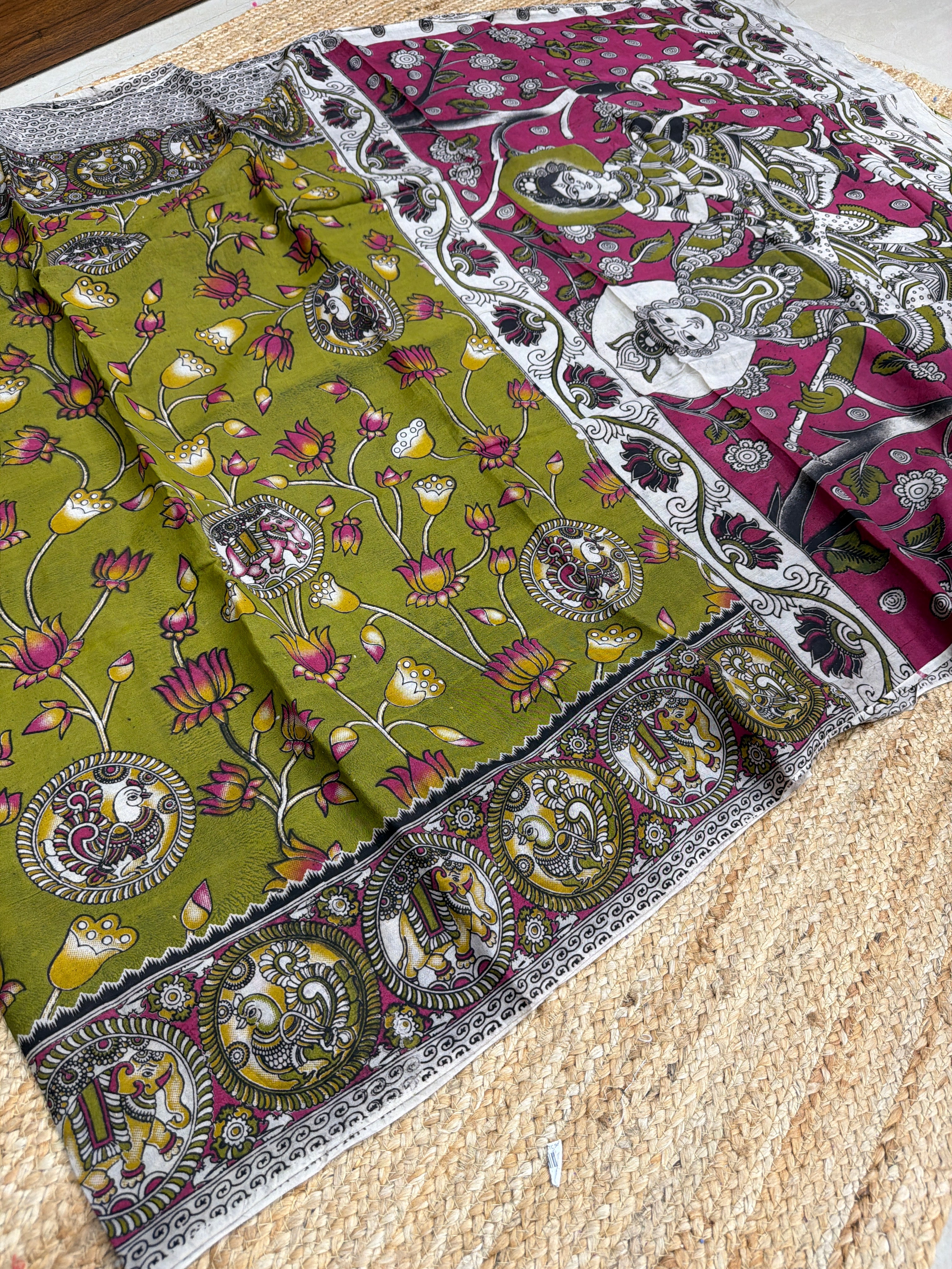 Kalamkari silk saree