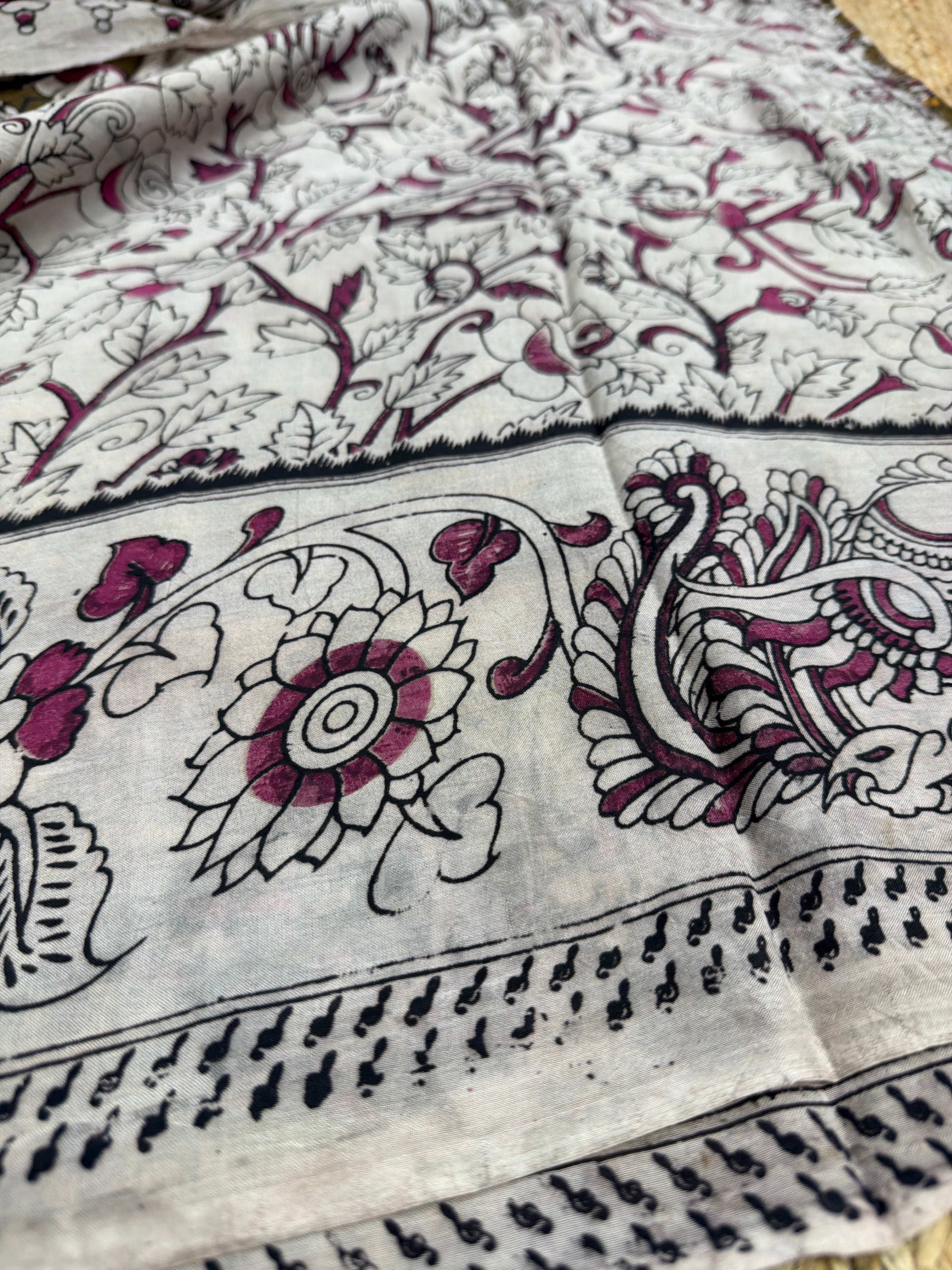 Kalamkari silk saree