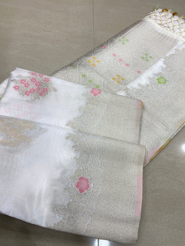 Viscose mix silk saree