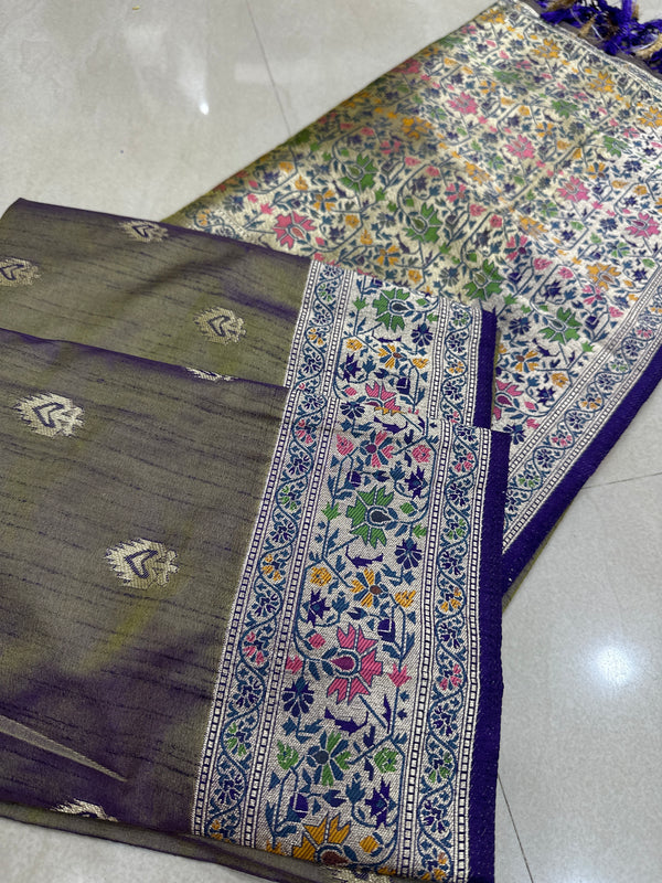 Viscose mix silk saree