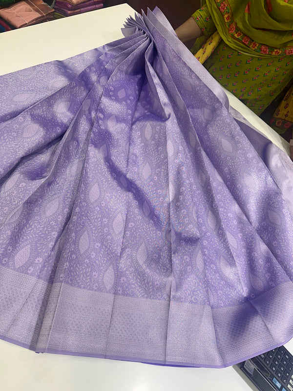 Lavender semi bridal silk