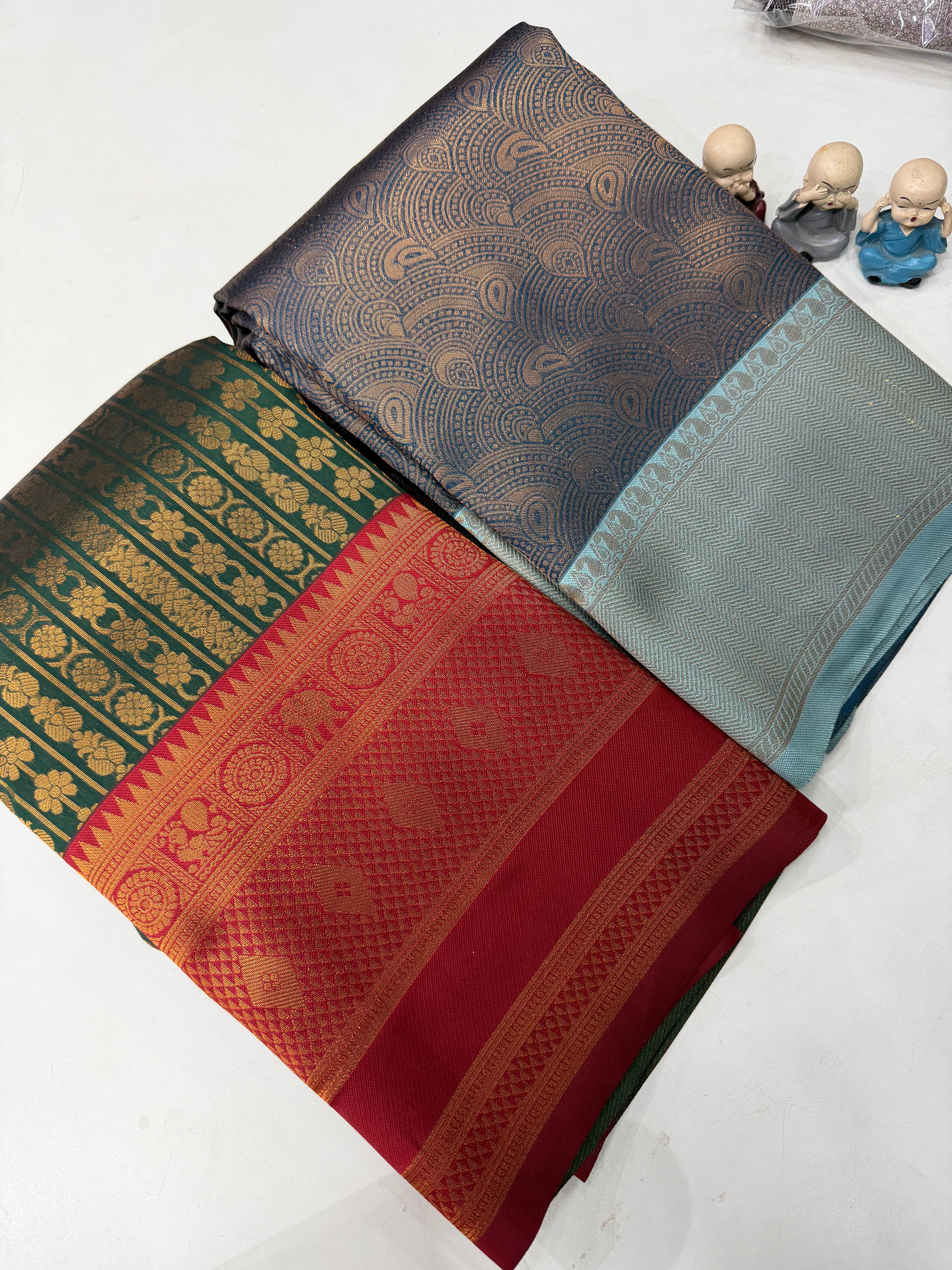 Combo -1 Kanchi semi bridal silk saree