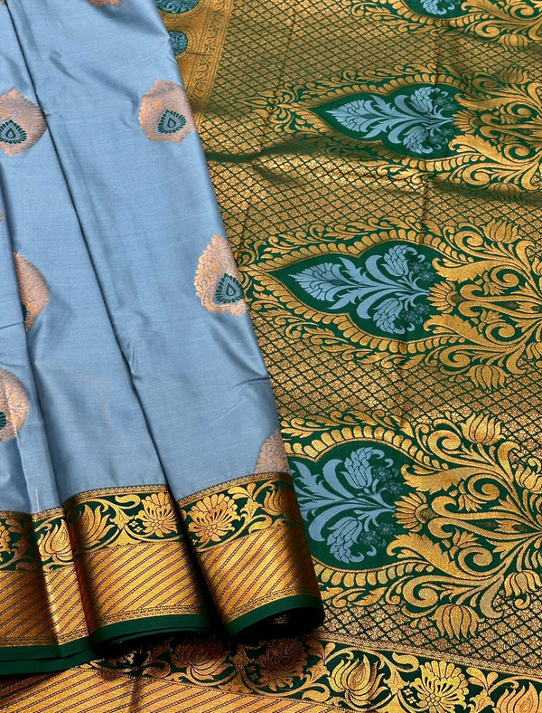 Kanchivaram Semi Soft Silk Butta-1008H