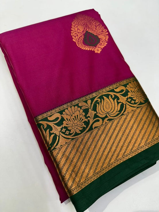 Kanchivaram Semi Soft Silk Butta-1006H