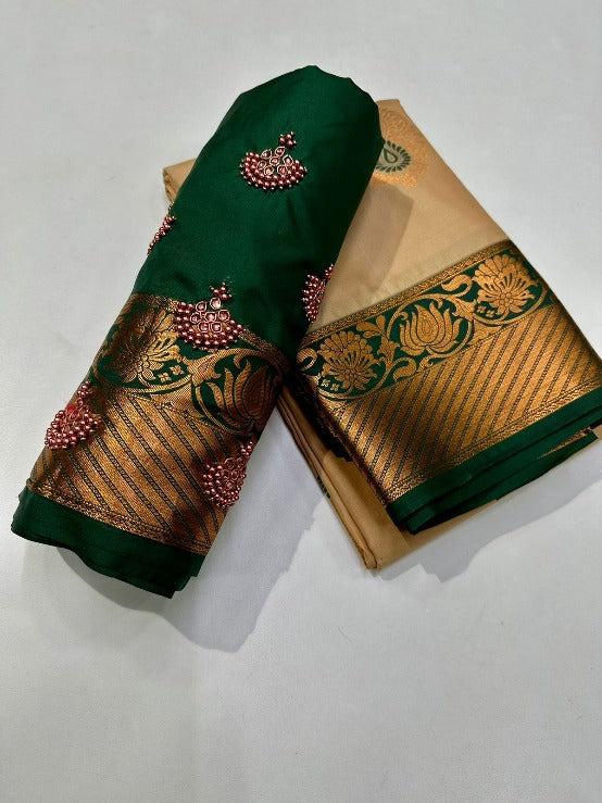Kanchivaram Semi Soft Silk Butta-1007H