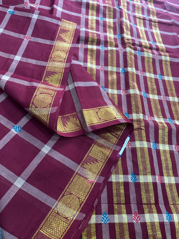 Venkatagiri cotton saree fabulous premium collection and dark colours combination